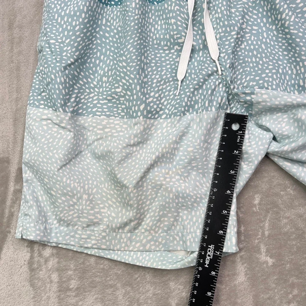 Chubbies Swim Trunks Mens XL Blue‎ Colorblock Speckled Mesh Lined Drawstring